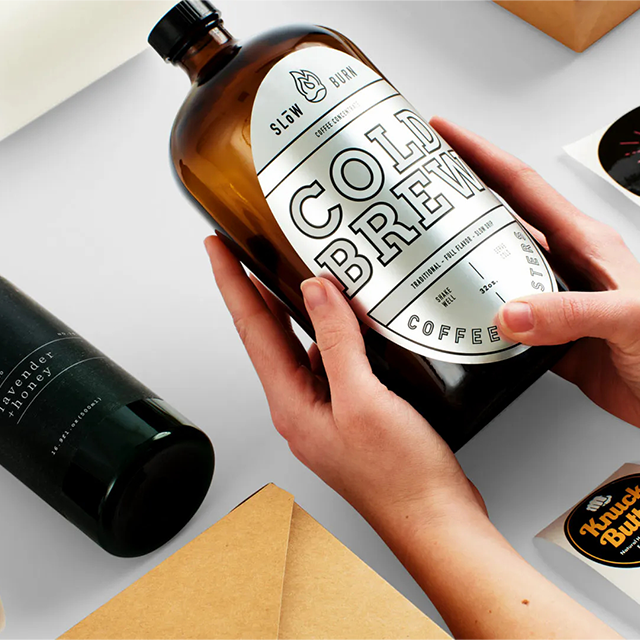 Parlak Gümüş Etiket 